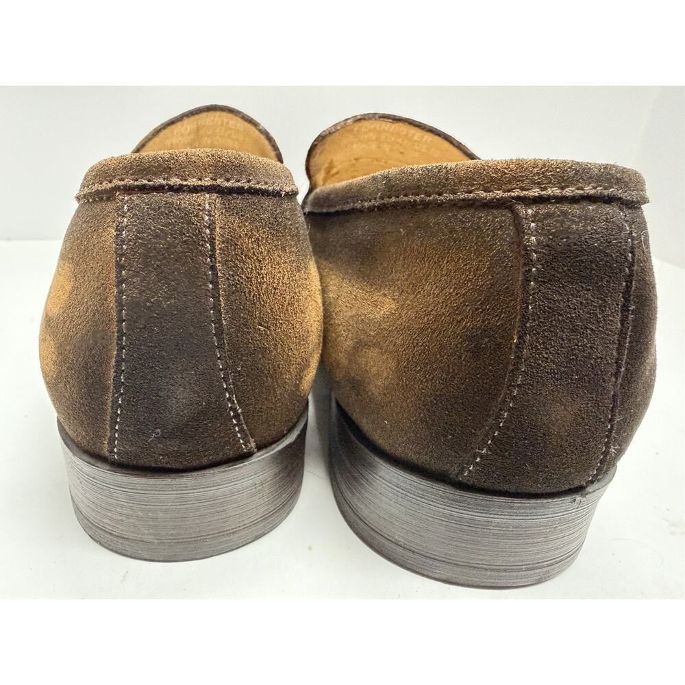 Maison Forte Men’s Slip On Ombré Dark Brown Loafers Pointed Toe Size 10 NWOB - Picture 9 of 12